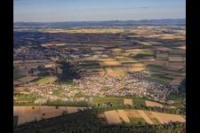 Hördt von Osten im Bundesland Rheinland-Pfalz, Deutschland