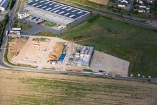 Baustelle für das neue Campus von X2E für Verwaltungs- und Produktionsgebäude in Rohrbach im Bundesland Rheinland-Pfalz, Deutschland