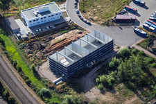 Neubau einer Industriehalle im Gewerbegebiet Am Dörniggraben in Kandel im Bundesland Rheinland-Pfalz, Deutschland