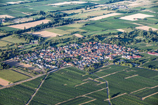 Venningen von Nordosten im Bundesland Rheinland-Pfalz, Deutschland