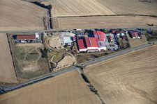 Gewerbegebiet mit Construction Métallique und MTM Motocross in Volmunster im Bundesland Moselle, Frankreich