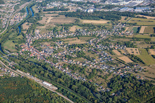 Sarreinsming von Südosten im Bundesland Moselle, Frankreich