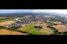 Ortspanoraqma aus Westen in Babenhausen im Bundesland Hessen, Deutschland