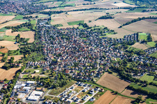 Wenigumstadt von Südwesten in Großostheim im Bundesland Bayern, Deutschland