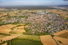 Großostheim aus Süden im Bundesland Bayern, Deutschland