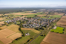 Sickenhofen von Südwesten in Babenhausen im Bundesland Hessen, Deutschland