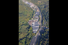 Gewerbegebiet Spinnerei mit trigema, ETTLIN AG in Ettlingen im Bundesland Baden-Württemberg, Deutschland