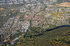 Stadtansicht von Osten in Ettlingen im Bundesland Baden-Württemberg, Deutschland