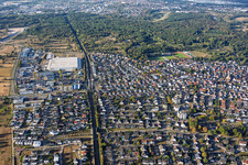 Ötigheim aus Norden im Bundesland Baden-Württemberg, Deutschland