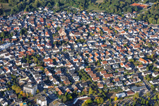 Ötigheim von Nordosten im Bundesland Baden-Württemberg, Deutschland
