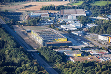 EDEKA Südwest Zentrallager Rastatt an der A5 im Ortsteil Rauental im Bundesland Baden-Württemberg, Deutschland