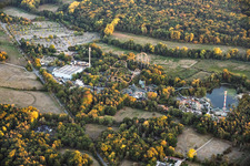 Achterbahn im Plopsaland Deutschland in Haßloch im Bundesland Rheinland-Pfalz