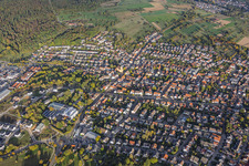 Langensteinbach aus Westen in Karlsbad im Bundesland Baden-Württemberg, Deutschland