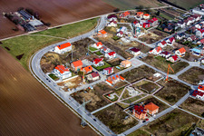 Neubaugebiet Am Höhenweg in Kandel im Bundesland Rheinland-Pfalz, Deutschland aus der Luft
