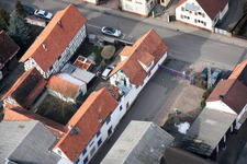 Kandel, Rheinstr im Bundesland Rheinland-Pfalz, Deutschland von der Drohne aus gesehen