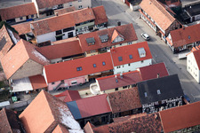 Kandel, Rheinstr im Bundesland Rheinland-Pfalz, Deutschland von oben gesehen