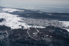 Ortsteil Spessart in Ettlingen im Bundesland Baden-Württemberg, Deutschland von oben