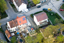 Luftaufnahme von Elsässer Straße x Am Schwanenweier in Kandel im Bundesland Rheinland-Pfalz, Deutschland