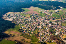 Ortsübersicht aus Süden in Schömberg im Bundesland Baden-Württemberg, Deutschland