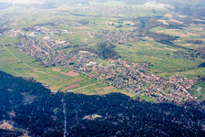 Luftbild von Ortsteil Conweiler in Straubenhardt im Bundesland Baden-Württemberg, Deutschland