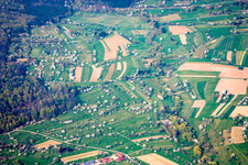 Obstbaumblüte im Ortsteil Schwann in Straubenhardt im Bundesland Baden-Württemberg, Deutschland
