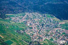 Luftbild von Ortsteil Schwann in Straubenhardt im Bundesland Baden-Württemberg, Deutschland