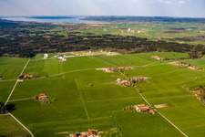 Luftaufnahme von Erdfunkstelle Raisting und Deutsches Zentrum für Luft- und Raumfahrt (DLR) Weilheim in Wielenbach im Bundesland Bayern, Deutschland