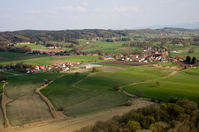 Mitterfischen von Westen in Pähl im Bundesland Bayern, Deutschland
