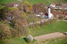 Katholische Filialkirche St. Pankratius im Ortsteil Mitterfischen in Pähl im Bundesland Bayern, Deutschland