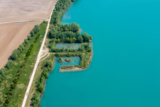 Lauterbourg (Elsass), Baggersee im Bundesland Bas-Rhin, Frankreich