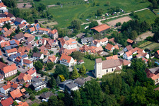 Lauterbourg (Elsass) im Bundesland Bas-Rhin, Frankreich von oben gesehen