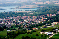 Lauterbourg (Elsass) im Bundesland Bas-Rhin, Frankreich aus der Luft betrachtet