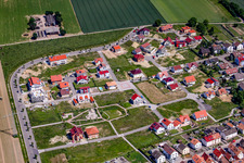 Am Höhenweg in Kandel im Bundesland Rheinland-Pfalz, Deutschland aus der Luft