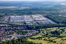 Daimlerwerk im Ortsteil Rheinau in Rastatt im Bundesland Baden-Württemberg, Deutschland