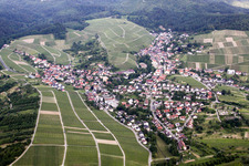 Luftbild von Ortsteil Gallenbach in Baden-Baden im Bundesland Baden-Württemberg, Deutschland