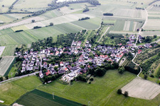 Schrägluftbild von Ortsteil Oberweier in Bühl im Bundesland Baden-Württemberg, Deutschland
