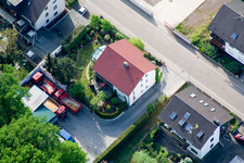 Drohnenaufname von Elsässerstr in Kandel im Bundesland Rheinland-Pfalz, Deutschland