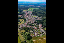 Luftbild von Schirrhoffen (Elsass) im Bundesland Bas-Rhin, Frankreich