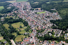 Luftaufnahme von Schirrhoffen (Elsass) im Bundesland Bas-Rhin, Frankreich