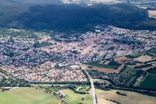 Nußloch von Westen im Bundesland Baden-Württemberg, Deutschland