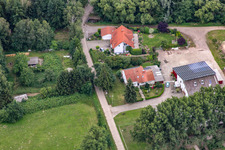 Weberhof, Waschmühle in Billigheim-Ingenheim im Bundesland Rheinland-Pfalz, Deutschland von oben