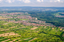Luftbild von Ortsteil Busenbach in Waldbronn im Bundesland Baden-Württemberg, Deutschland