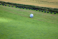 Schrägluftbild von Marldon im Bundesland England, Großbritanien