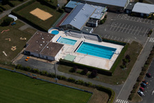 Vibraye im Bundesland Sarthe, Frankreich aus der Luft