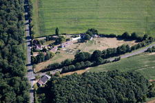 Vibraye im Bundesland Sarthe, Frankreich aus der Vogelperspektive