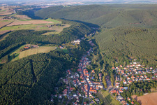 Dorf - Ansicht im Ortsteil Höningen in Altleiningen im Bundesland Rheinland-Pfalz, Deutschland