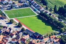 TSG Fußballplatz in Jockgrim im Bundesland Rheinland-Pfalz, Deutschland