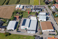 Luftbild von Urloffen, Gewerbegebiet Süd in Appenweier im Bundesland Baden-Württemberg, Deutschland