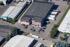 Schrägluftbild von Trans-o-flex in Appenweier im Bundesland Baden-Württemberg, Deutschland