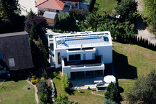 Ortsteil Fessenbach in Offenburg im Bundesland Baden-Württemberg, Deutschland vom Flugzeug aus